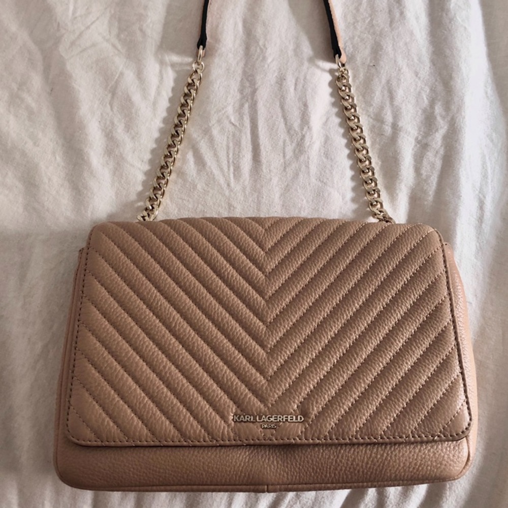 Nude Karl Lagerfeld Bag, Karl Lagerfeld Paris Charlotte Bag